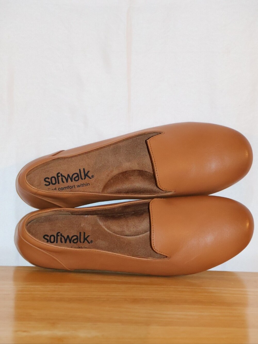 Softwalk Shelby Flat Loafers-Luggage Colorway. Size 10N.